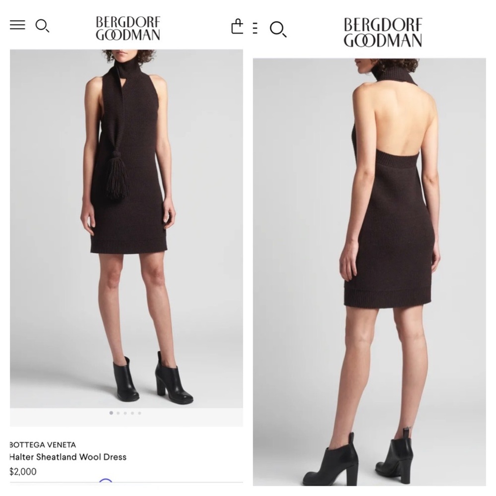 Bottega Veneta elegant wool dress
